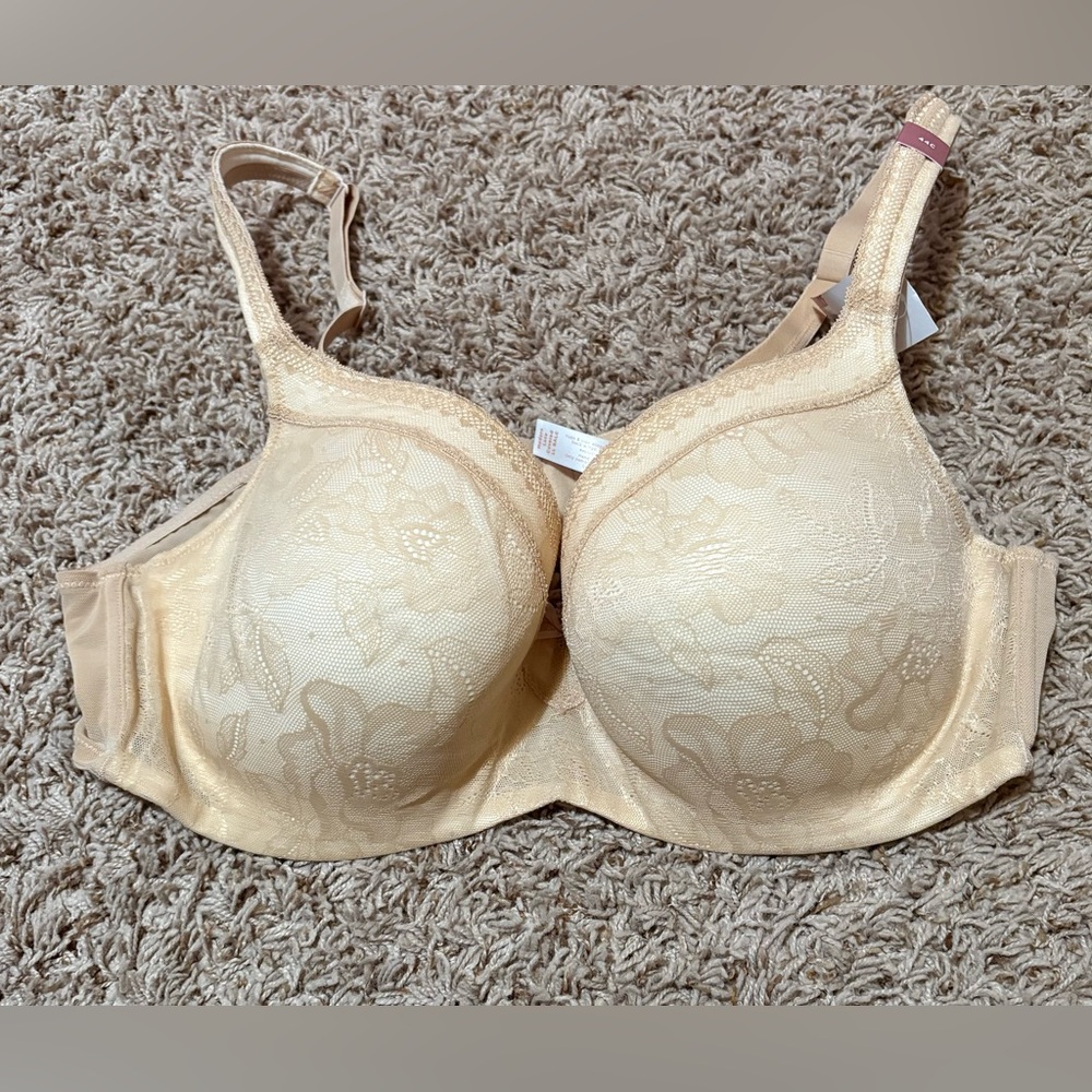 Cacique Lightly Lined Balconette Bra size 44C NWT!!